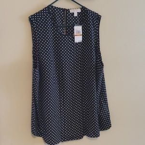 Michael Kors Mini Mod Plus Pleated tank NWT